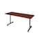Kobe Rectangle Training Table, 66" W, 29" H, Laminate Top, Cherry MKTRCT6624CH - alternate 1